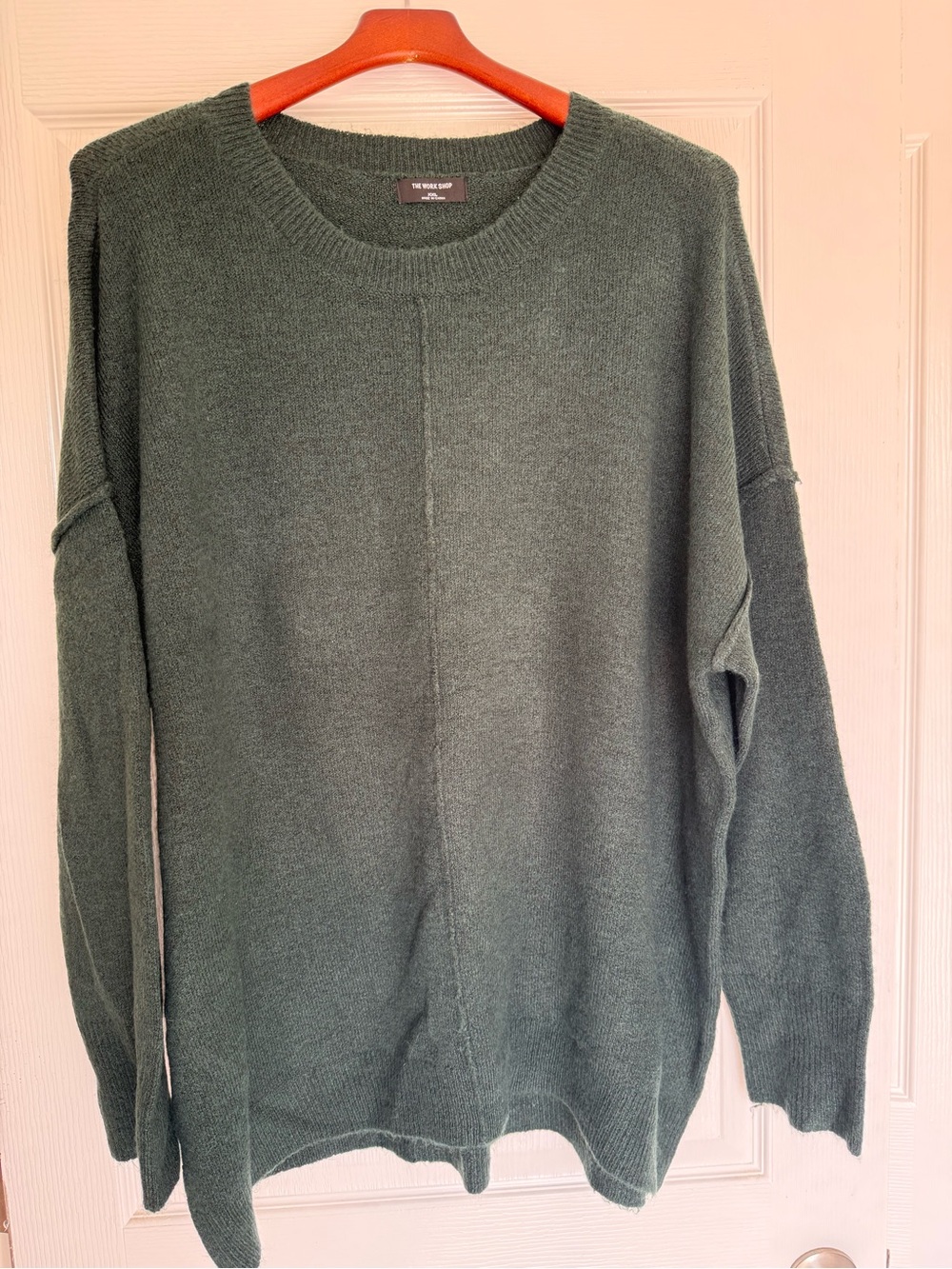 The Workshop Crewneck Sweater in Forest Green
